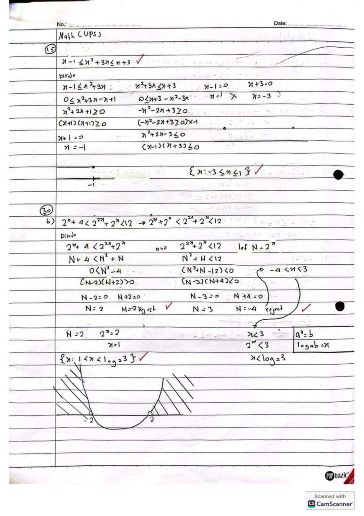 Chapter 2 Math (UPS) - Notes and Exercises - Studocu