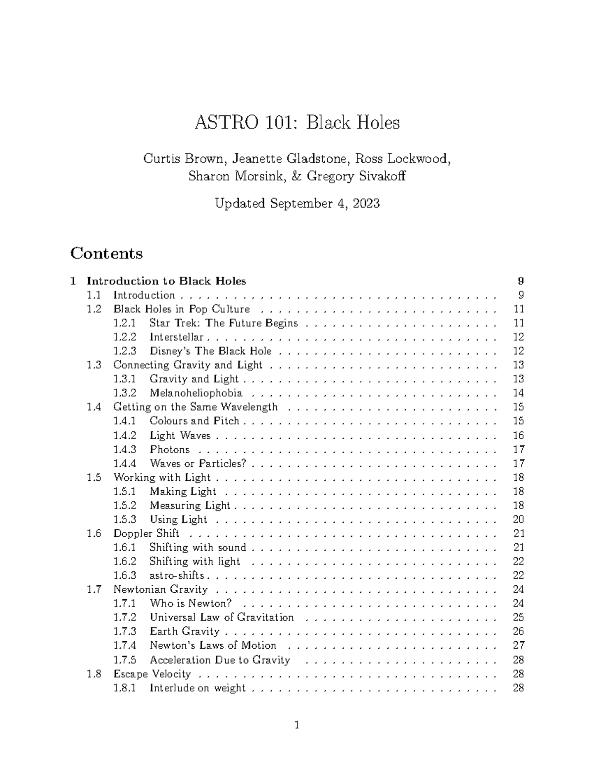 ASTRO 101: Exploring the Mysteries of Black Holes - Course Notes - Studocu