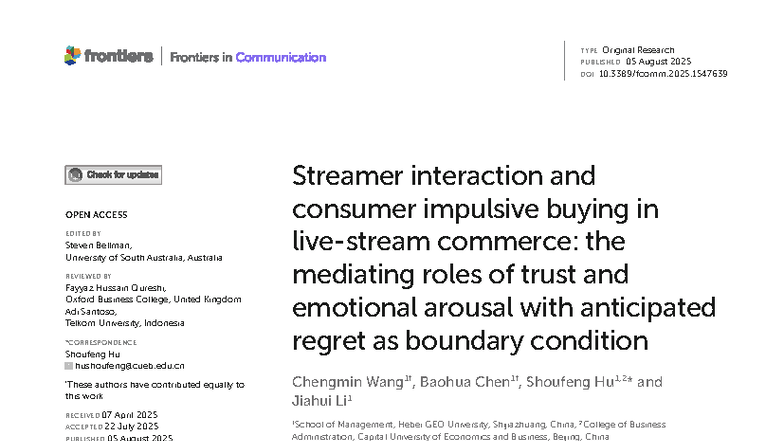 Fcomm-10-1547639: Streamer Interaction and Impulsive Buying in Commerce ...