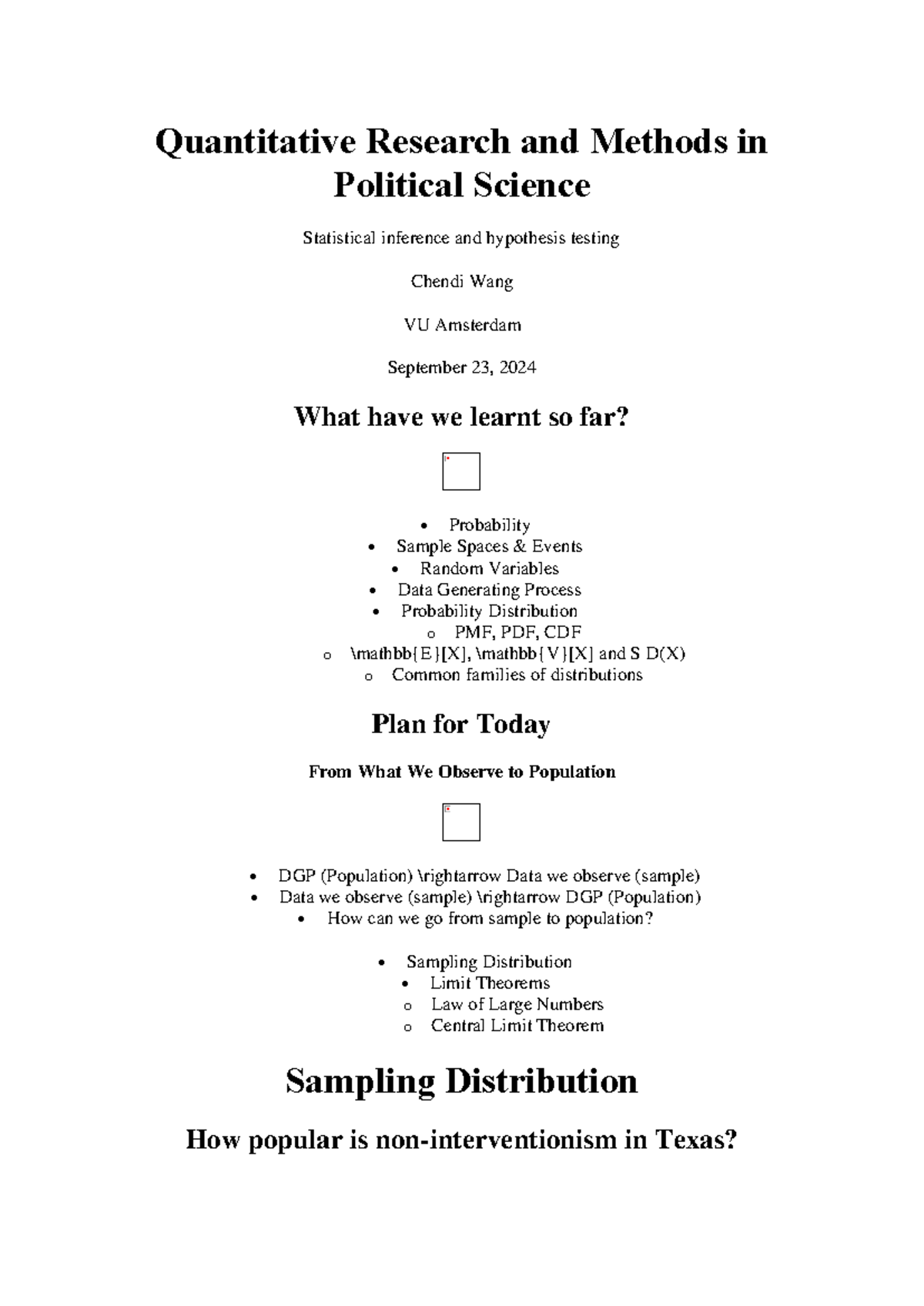 Week 3 QM - Quantitative Research & Hypothesis Testing Notes - Studeersnel