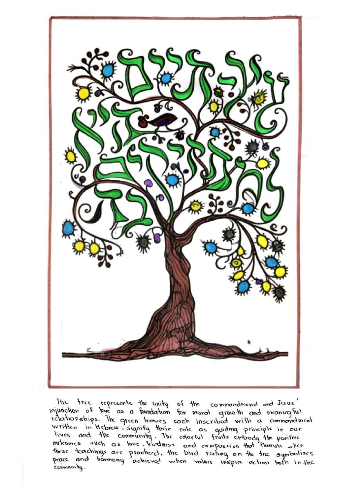 TREE - Symbol of the 10 Commandments and Moral Growth Principles ...