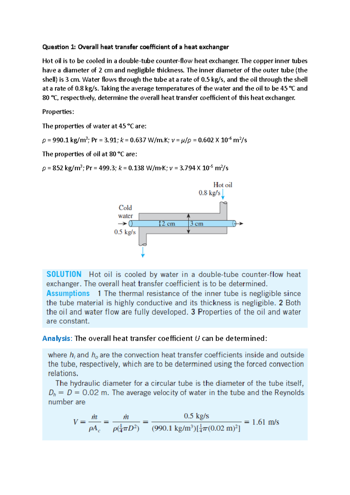 ME 302: Tutorial Week 10 Heat Transfer Solutions and Analysis - Studocu