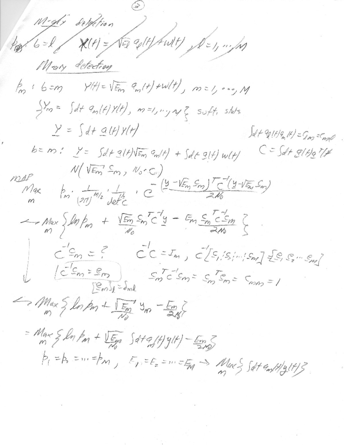 M-ary Detection Notes for Writing Exam - Course XIHL - Studocu
