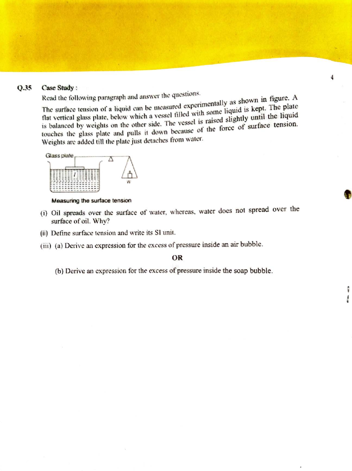 Physics question paper - Q Case Study : Rc~,d the folll)WinJ. pm1,mph ...