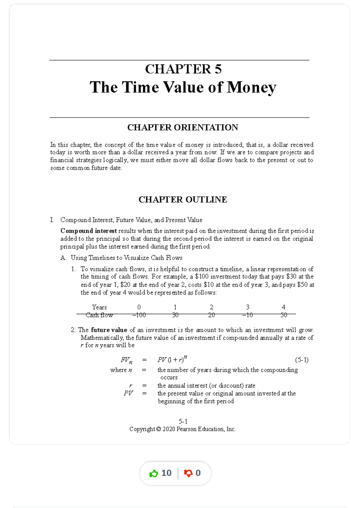 Foundations of Finance 10th Edition - Chapter 5 Notes Summary - Studocu