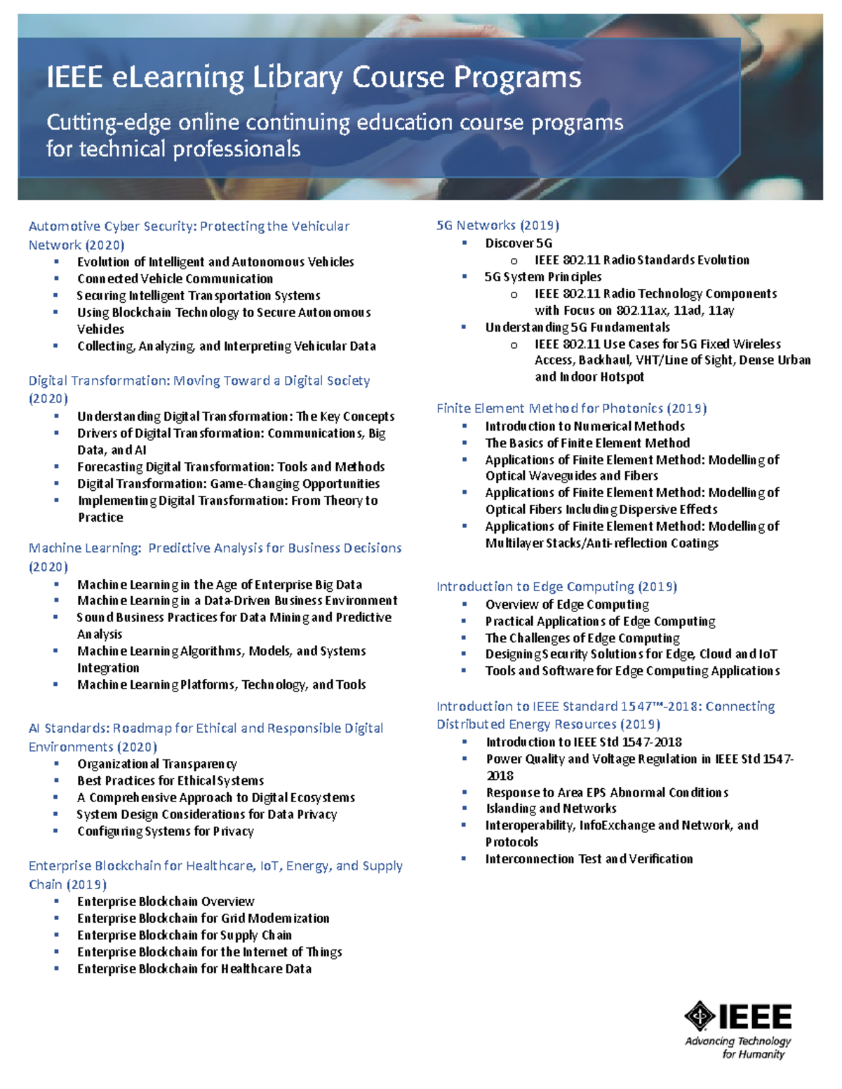 IEEE e Learning Course Programs At-A-Glance 2021 Finalrev (1) (1 ...