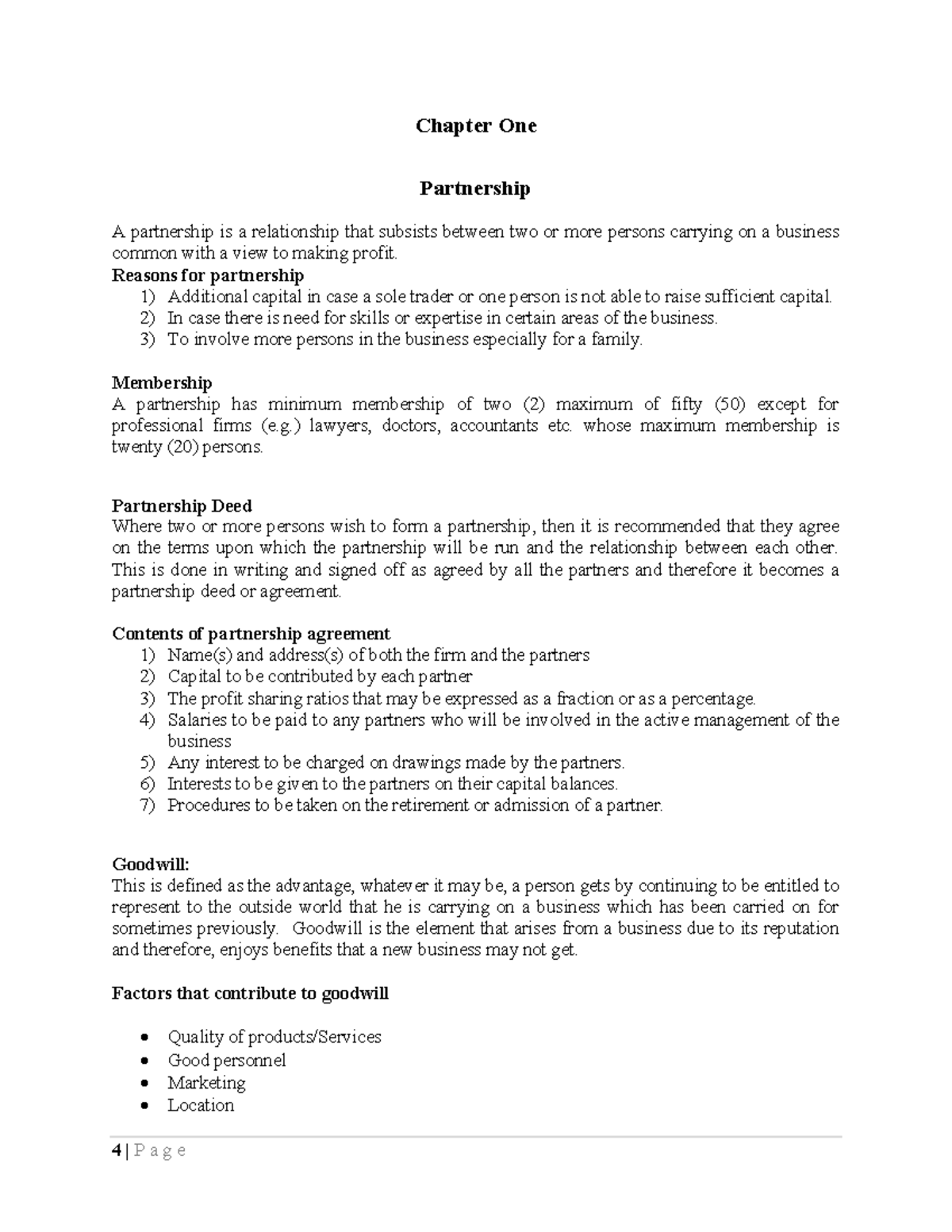 Partnership Basics and Accounting - Course Code: ACC 101 - Studocu