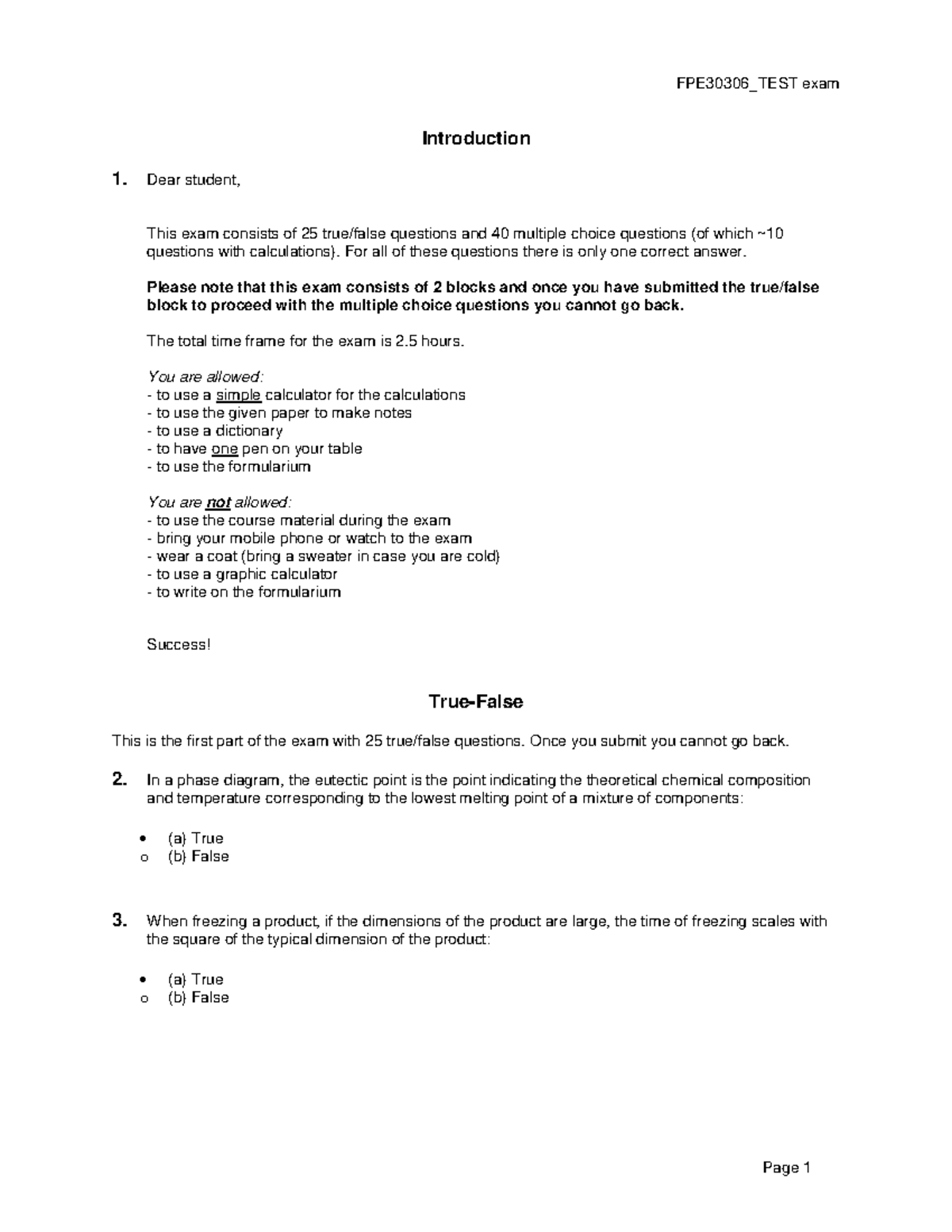 Final Exam QMP Format Q&A 2019-2020 - Studeersnel