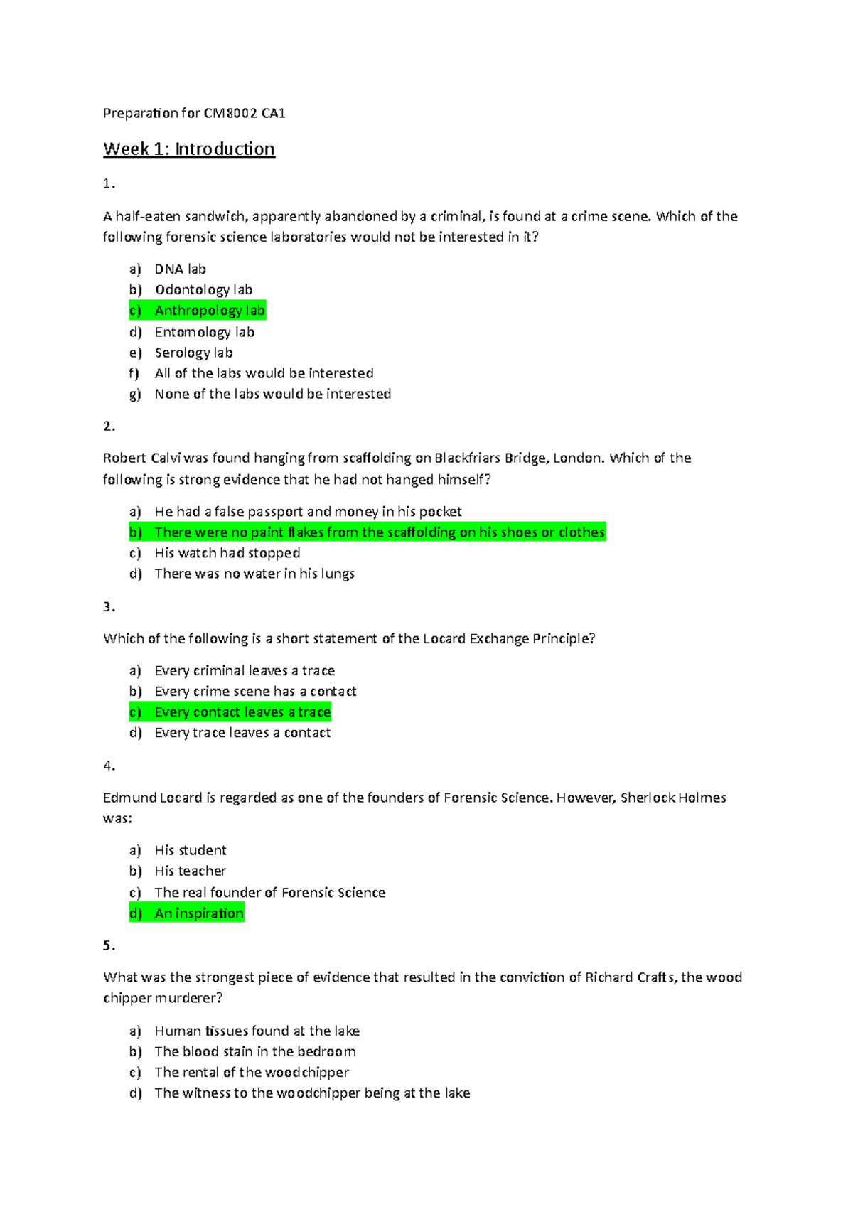 Preparation for CM8002 CA1 - Preparation for CM8002 CA Week 1 ...