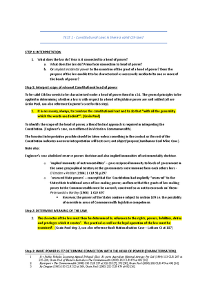 Constitutional Law Notes (Week 1-9): Key Concepts and Historical ...