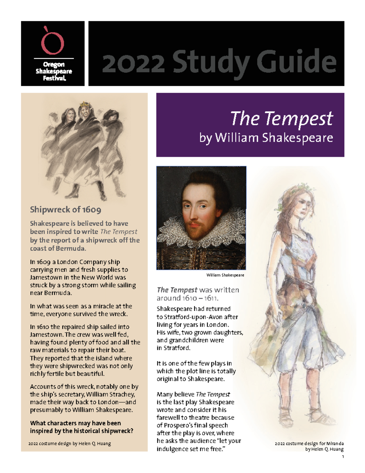 The tempest guide - English literature - 1 2022 Study Guide The Tempest ...