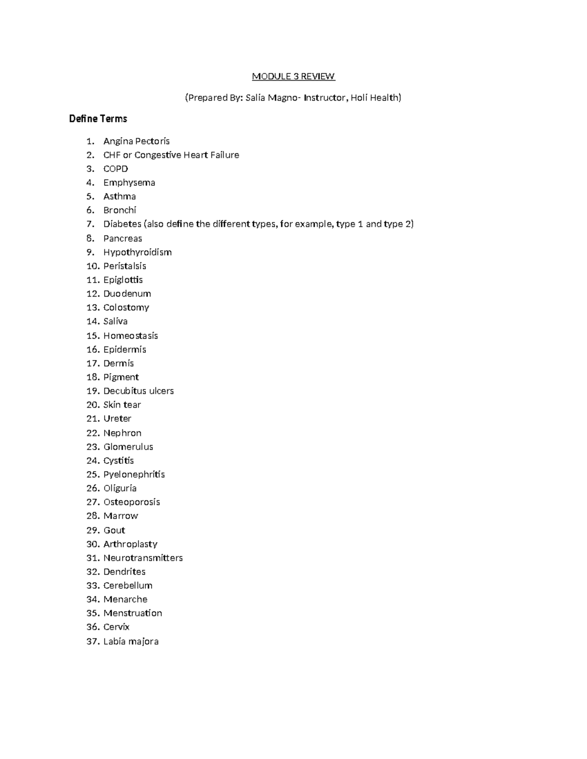 Module 3 Review Final - PSW - MODULE 3 REVIEW (Prepared By: Salia Magno ...