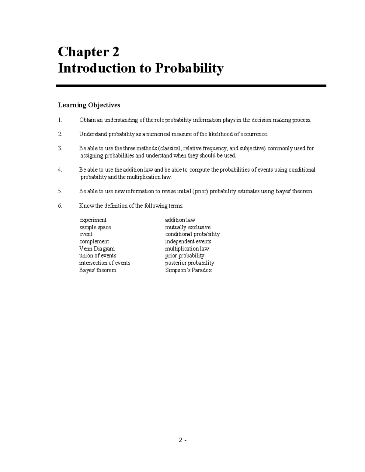 Chapter 2 Solutions - Chapter 2 Introduction to Probability Learning ...