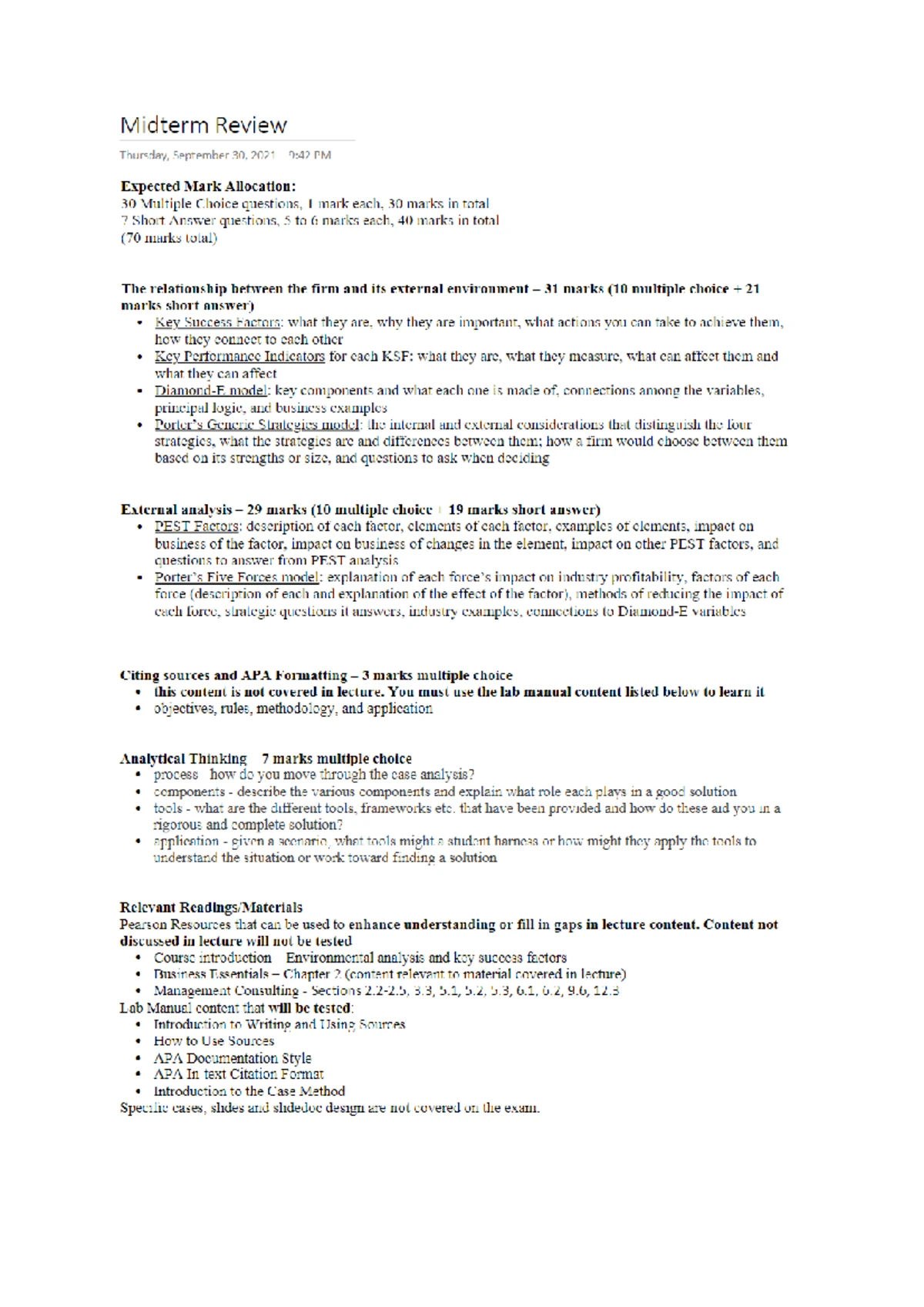 BU111 Final Exam Notes - Bearer Features o Callable – Issuer can Recall ...