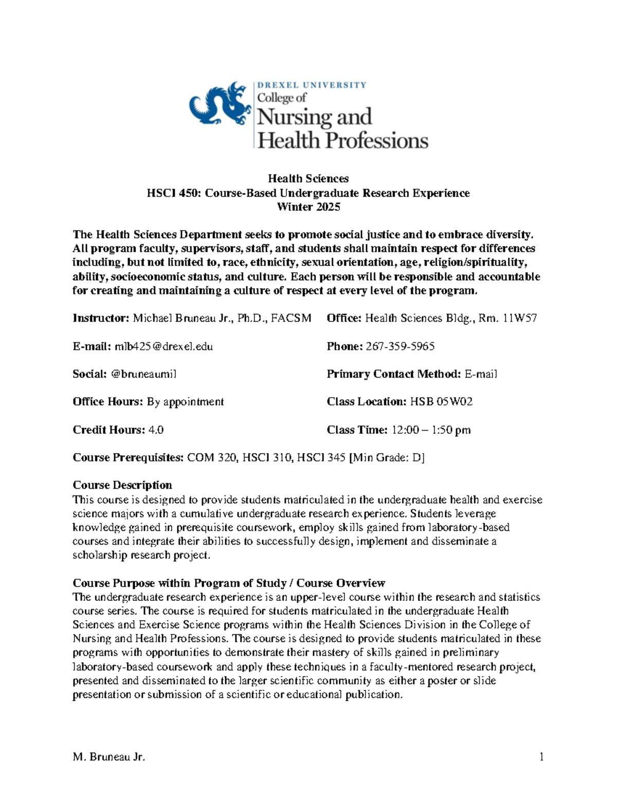 HSCI 450: Winter 2025 Course-Based Undergraduate Research Syllabus ...