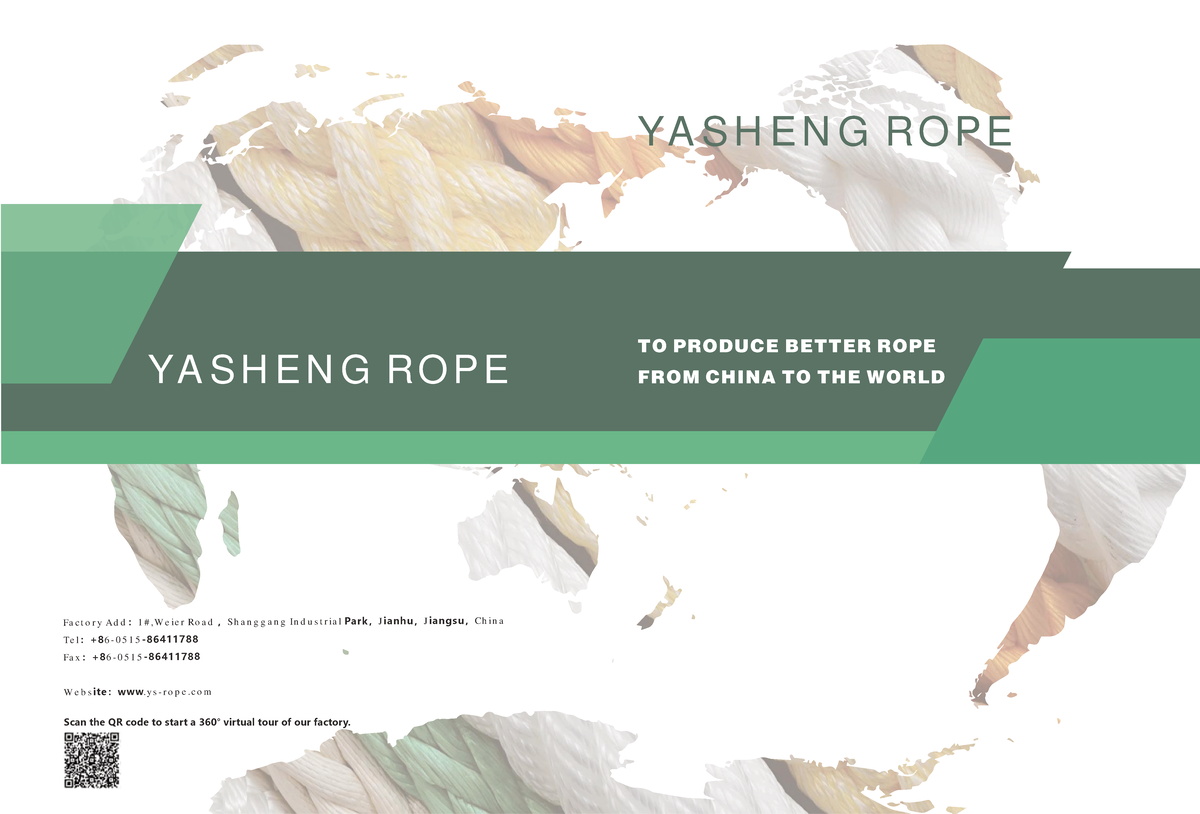 Yasheng Rope Co., Ltd. Product Catalog: Quality Ropes & Specifications ...