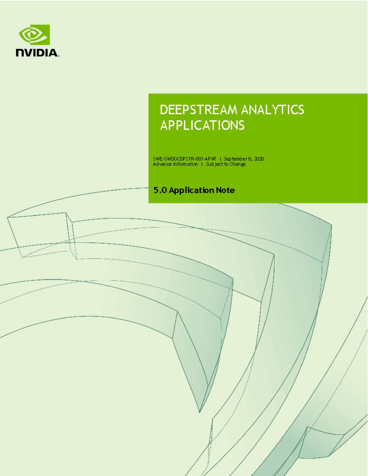 DeepStream Analytics Applications Overview - SWE-SWDOCDPSTR-001-APNT ...