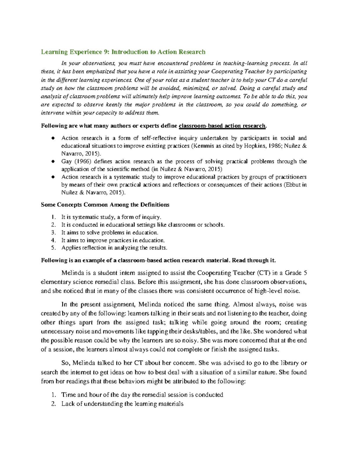 Learning Experience 9 - Field Study 02 - Learning Experience 9 ...