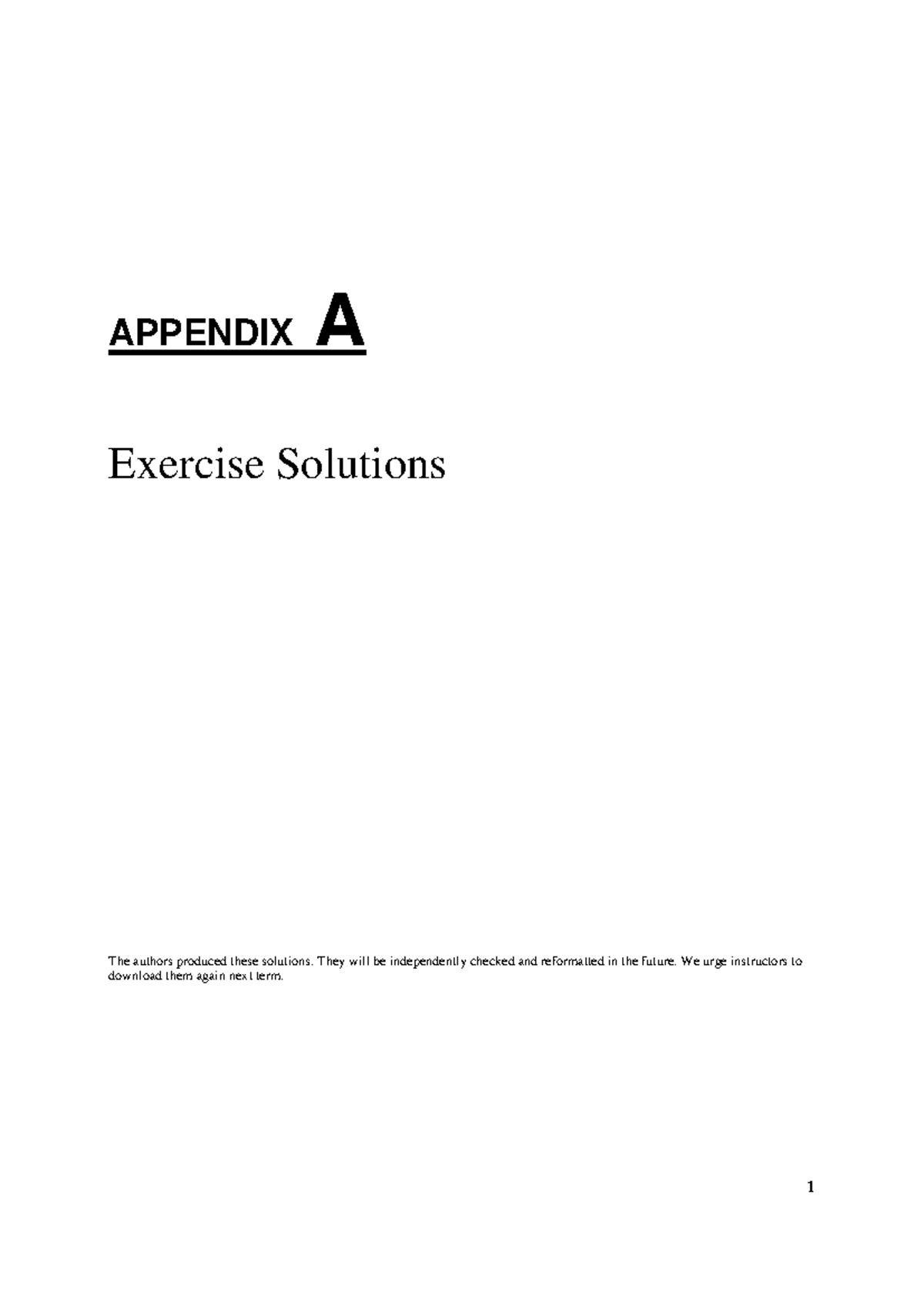 Solutions Appendix A - Exercise Solutions for Principles of ...