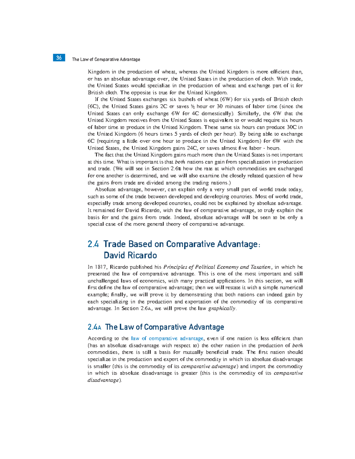 Understanding the Law of Comparative Advantage in Econ 101 - Studocu