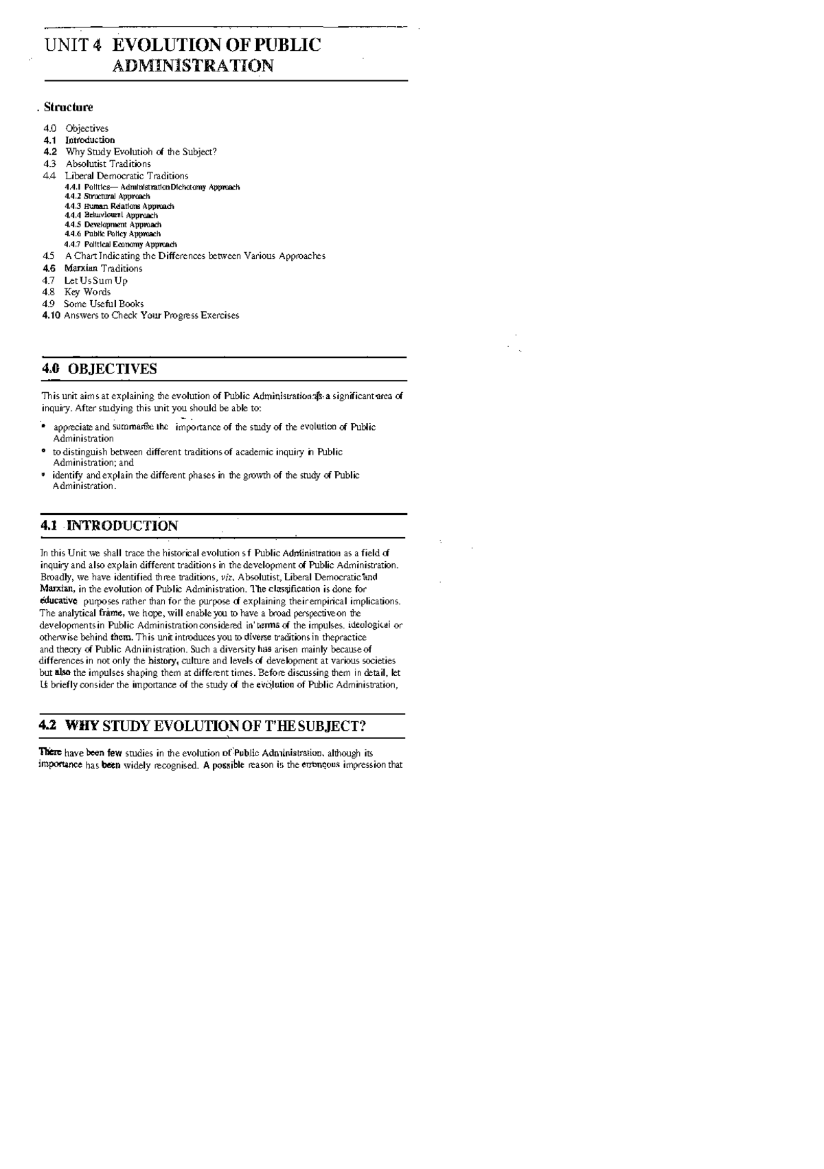 Evolution and Traditions of Public Administration (PA) - Unit 4 ...