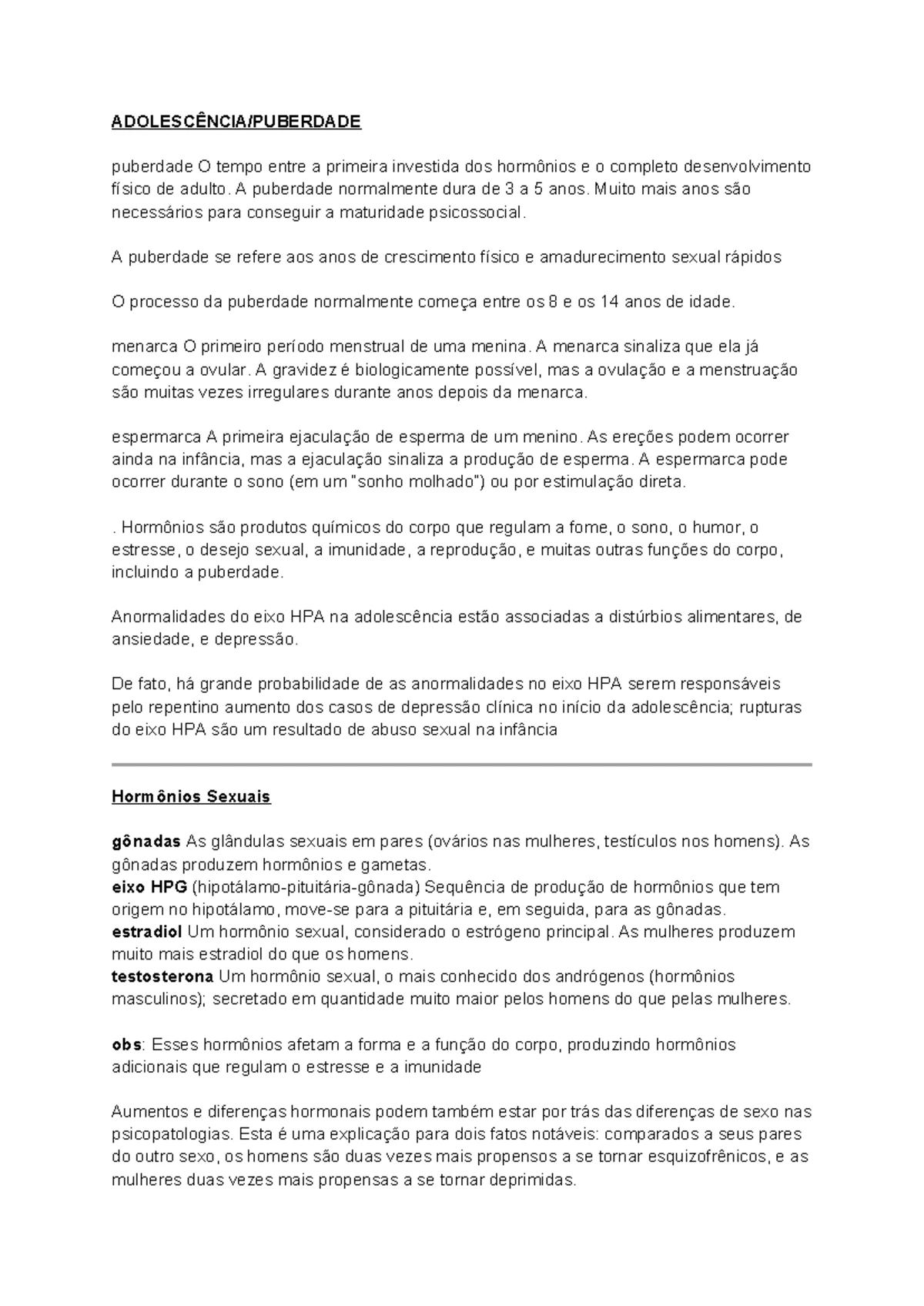 Resumo AV2 Cap13 Desenvolvimento Humano Resumo AV2 Cap Inicio Da 