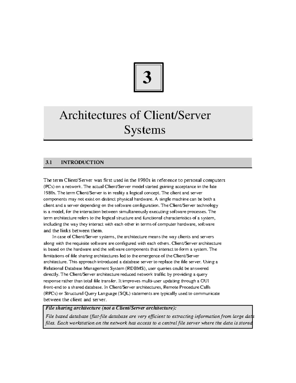 Architectures of Client-Server Systems: An In-Depth Study (CS 2) - Studocu