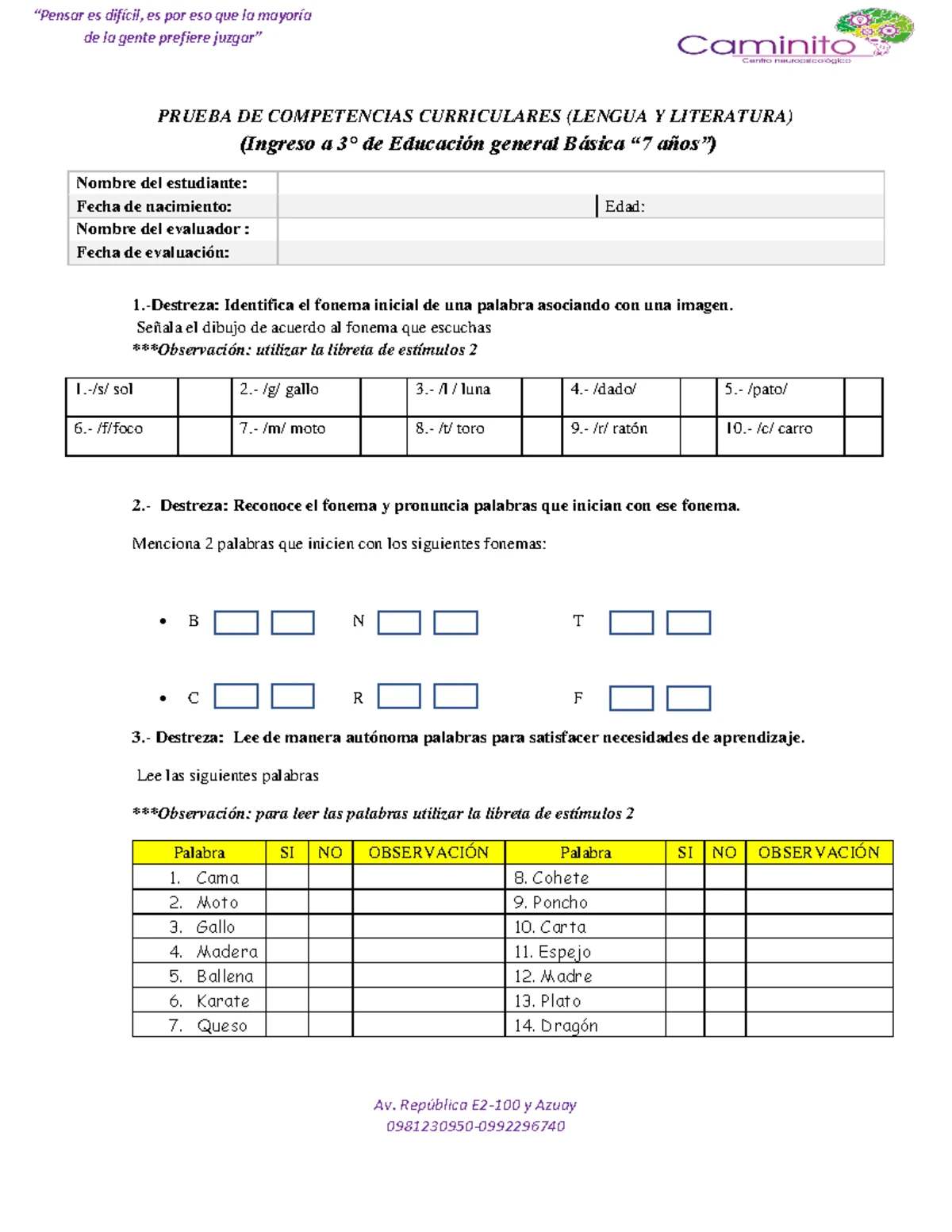 CDI plantillas - Modelos y Técnicas - CDI TEA Sume los puntos que están ...