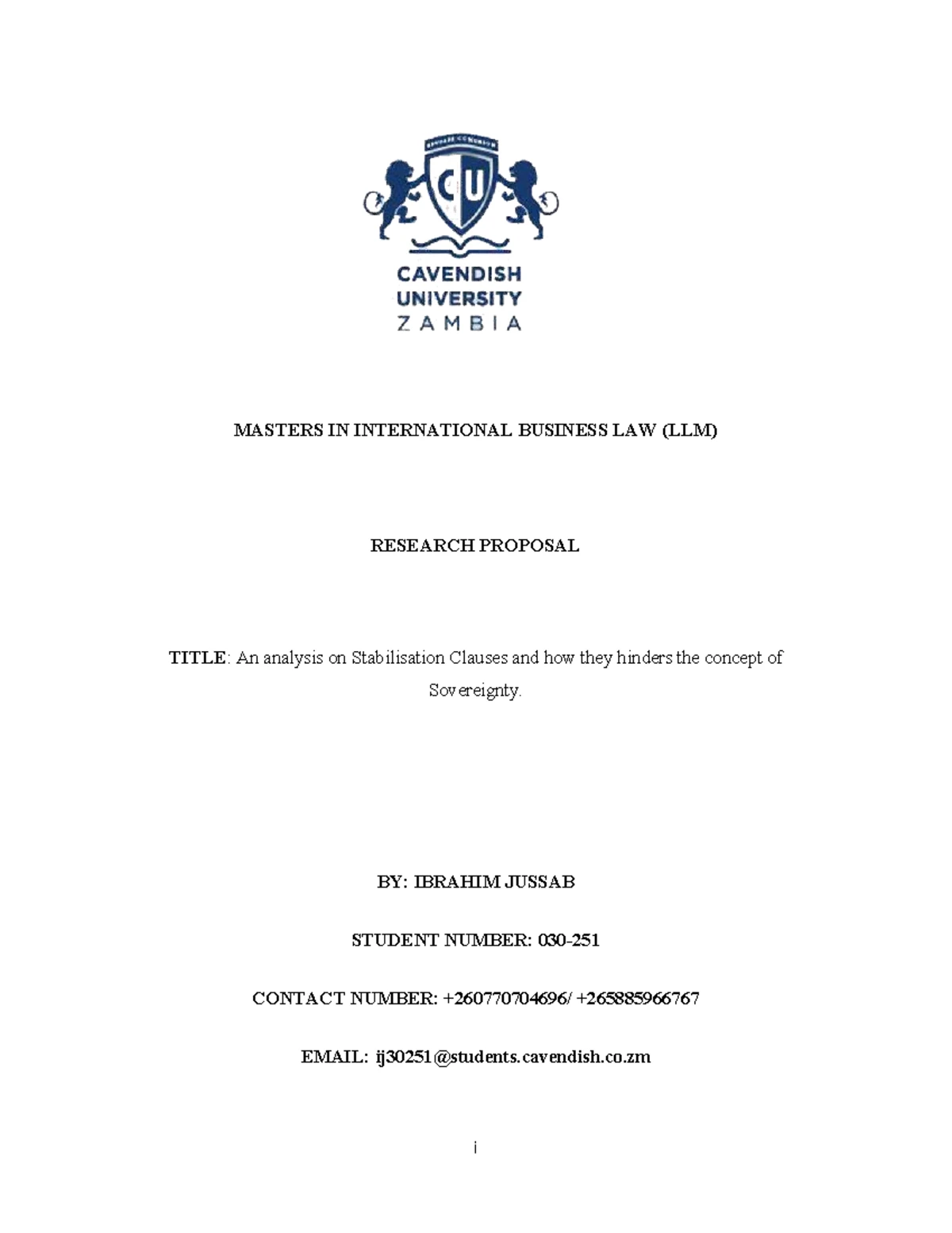 Stabilization Clauses and Human Rights: An IFC & UN Study Analysis ...