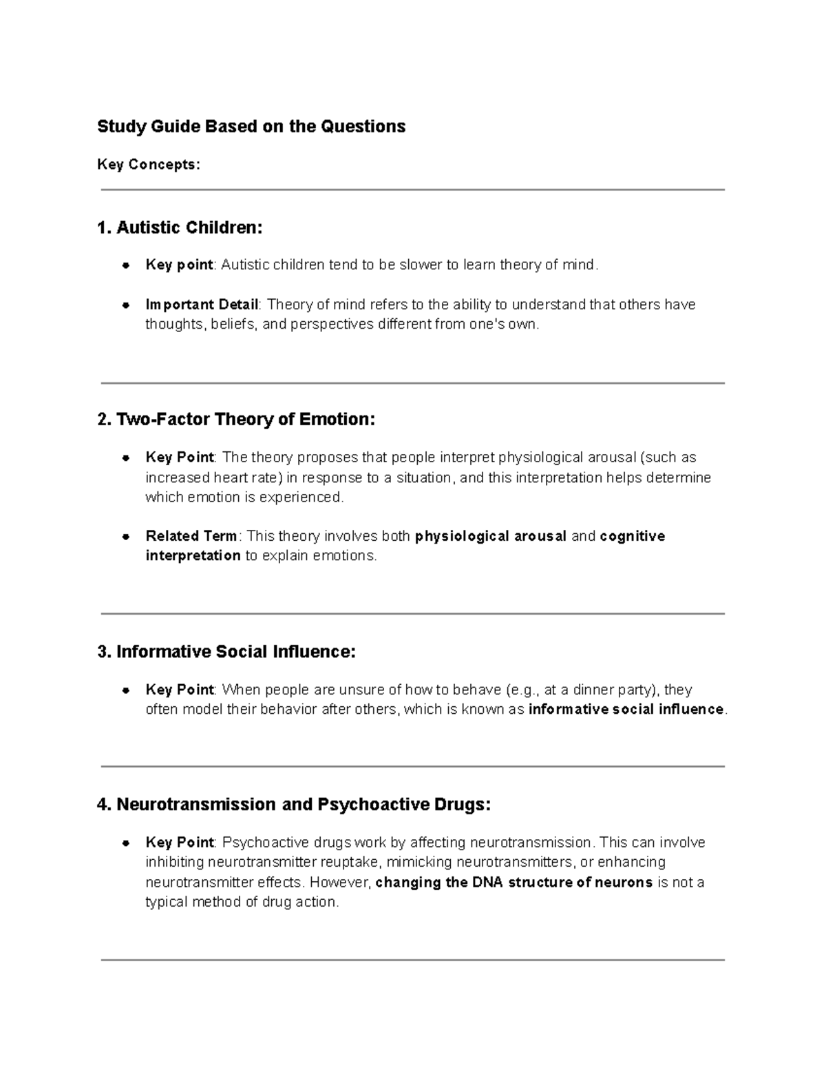 Psyc 101 Unit 3 Study Guide: Key Concepts and Exam Tips - Studocu