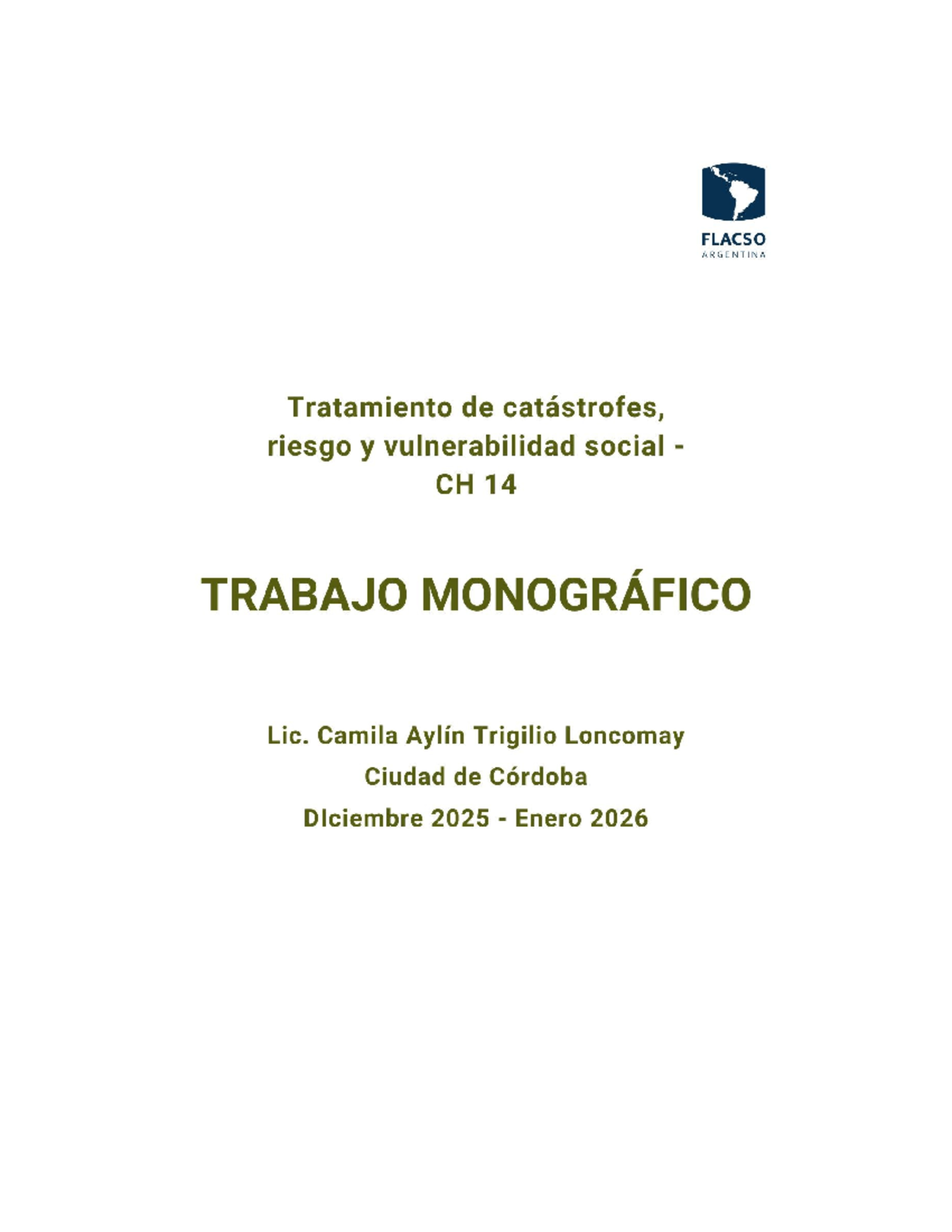 TM Trigilio Camila Tratamiento de Catástrofes y Riesgo Social - CH 14 ...