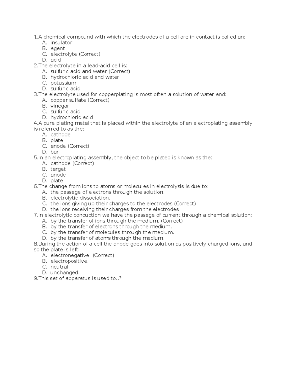 EEE Unit 3 - Electrolytes and Electrolysis Concepts - Studocu