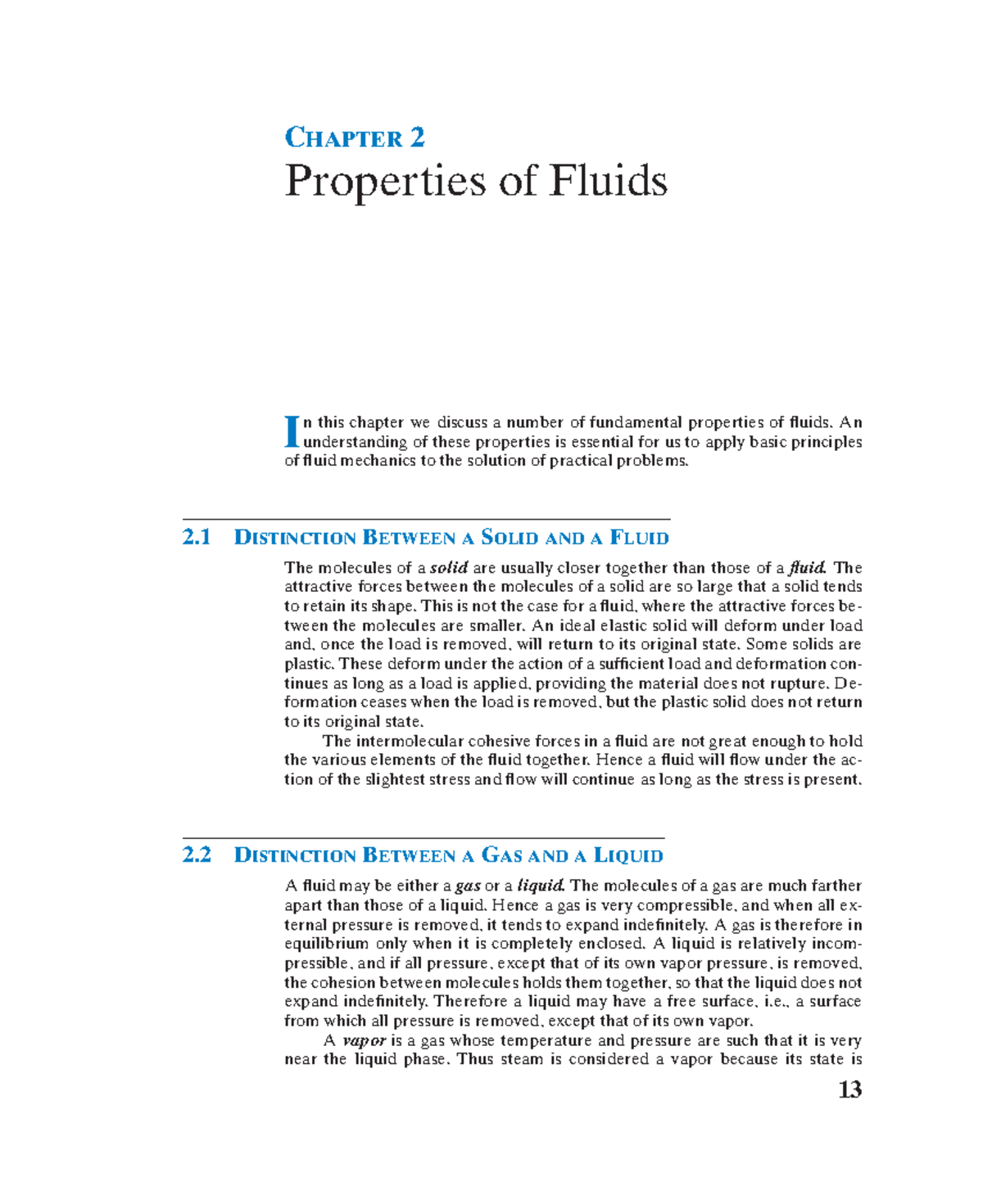 Properties of fluids djbifn fdlkvndf kmclkvbndf - CHAPTER 2 Properties ...