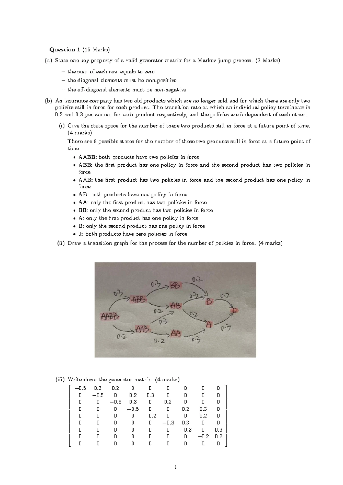 Final Exam Solutions for Actuarial Science 2023S1 - Studocu