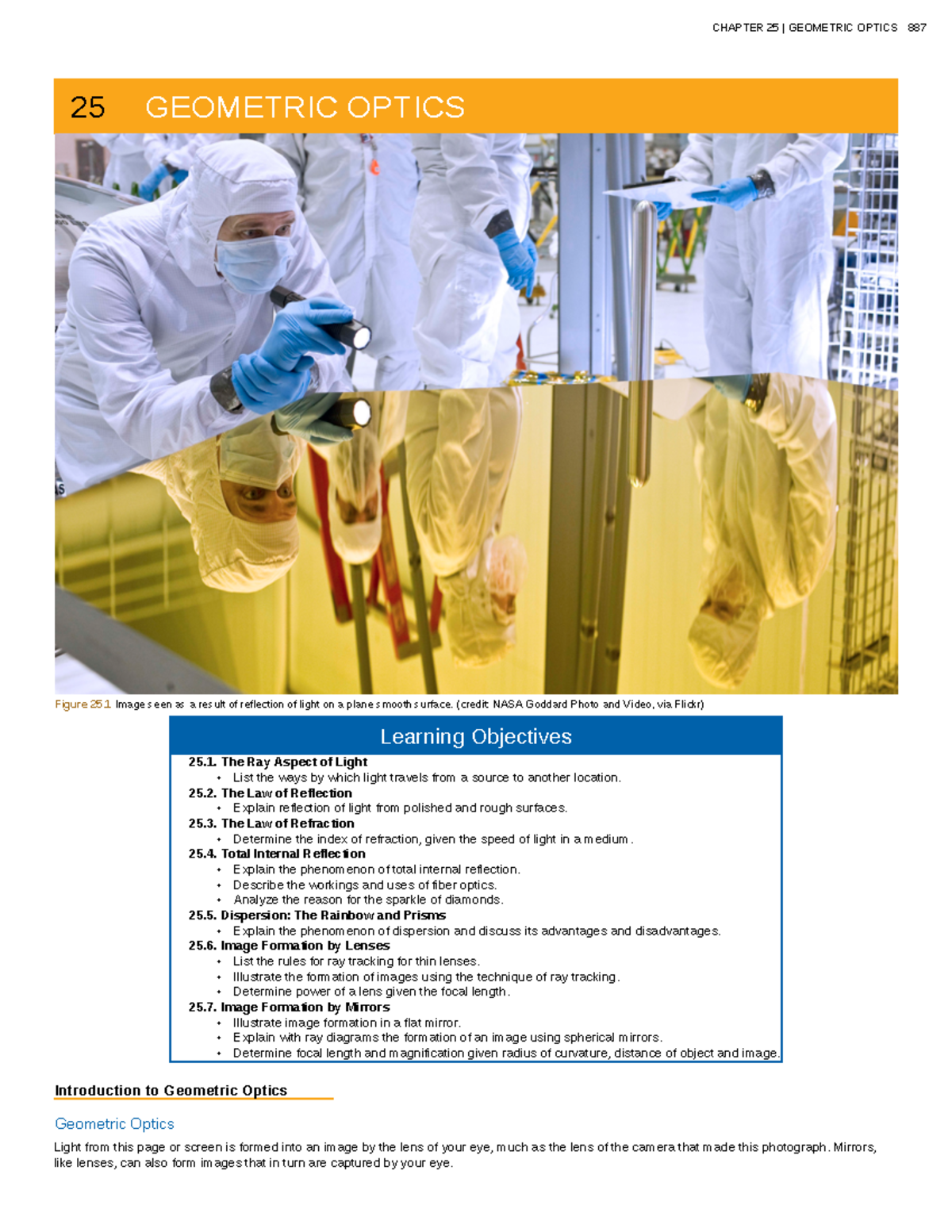 Geometric Optics Notes for Physics 101: Laws of Reflection & Refraction - Document Preview