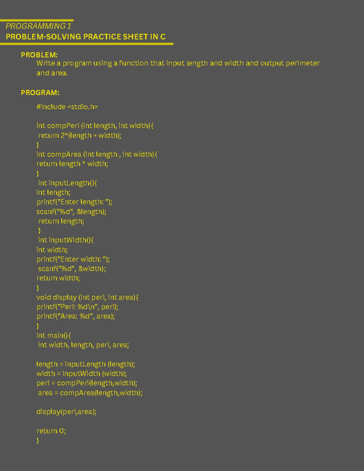 CS101: Lecture on Sequential Control Structure & Programming Basics ...