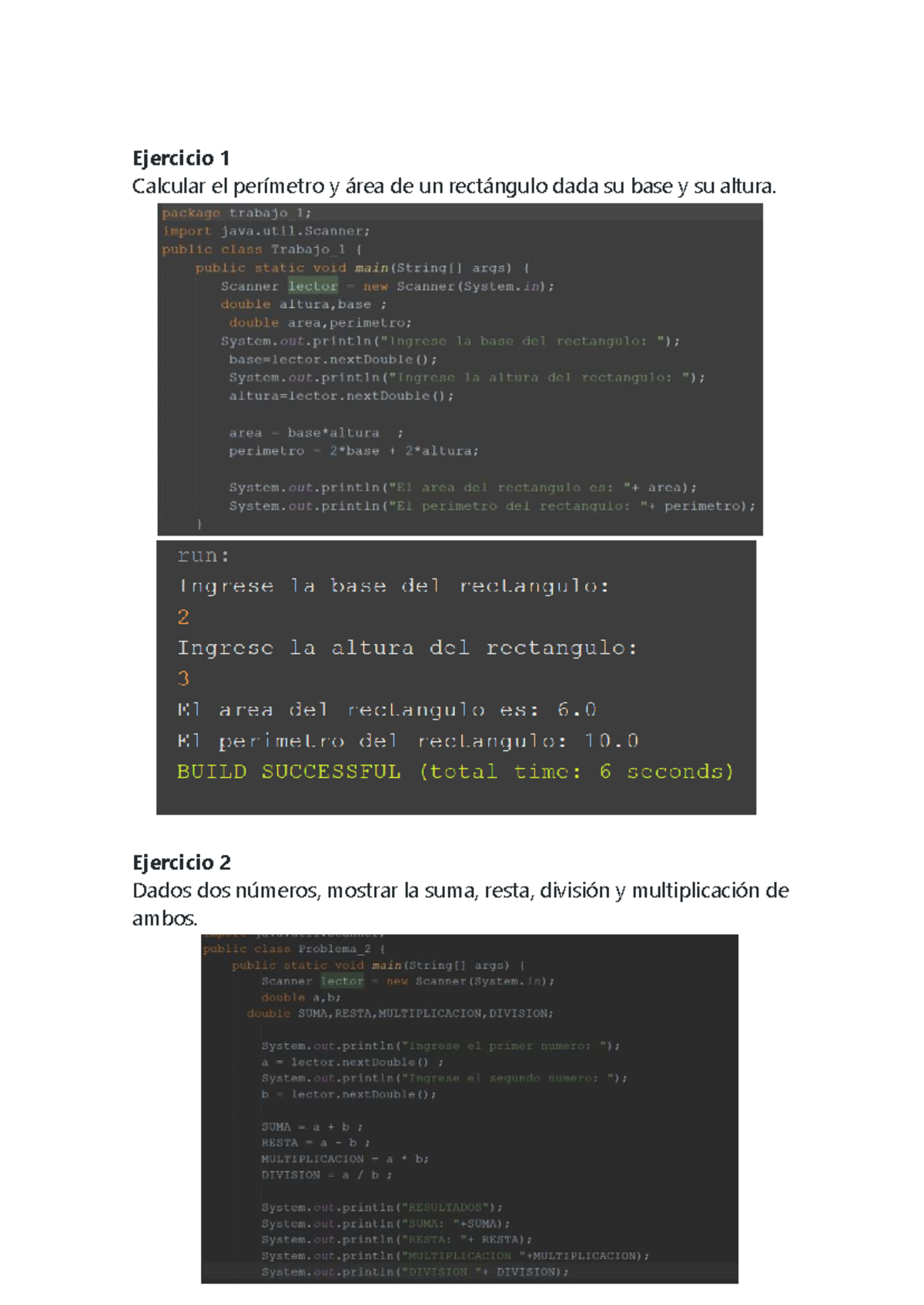 Tarea de Programación: Ejercicios de Java y Algoritmos Básicos - Studocu