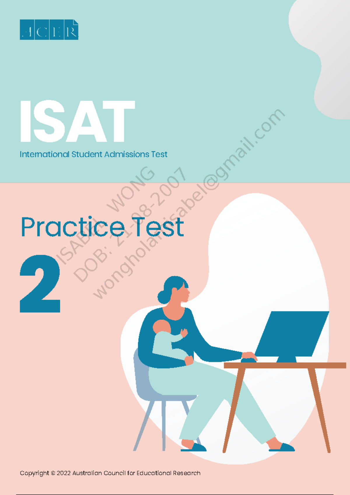 ISAT Practice Test 2 - Official Practice for International Student ...