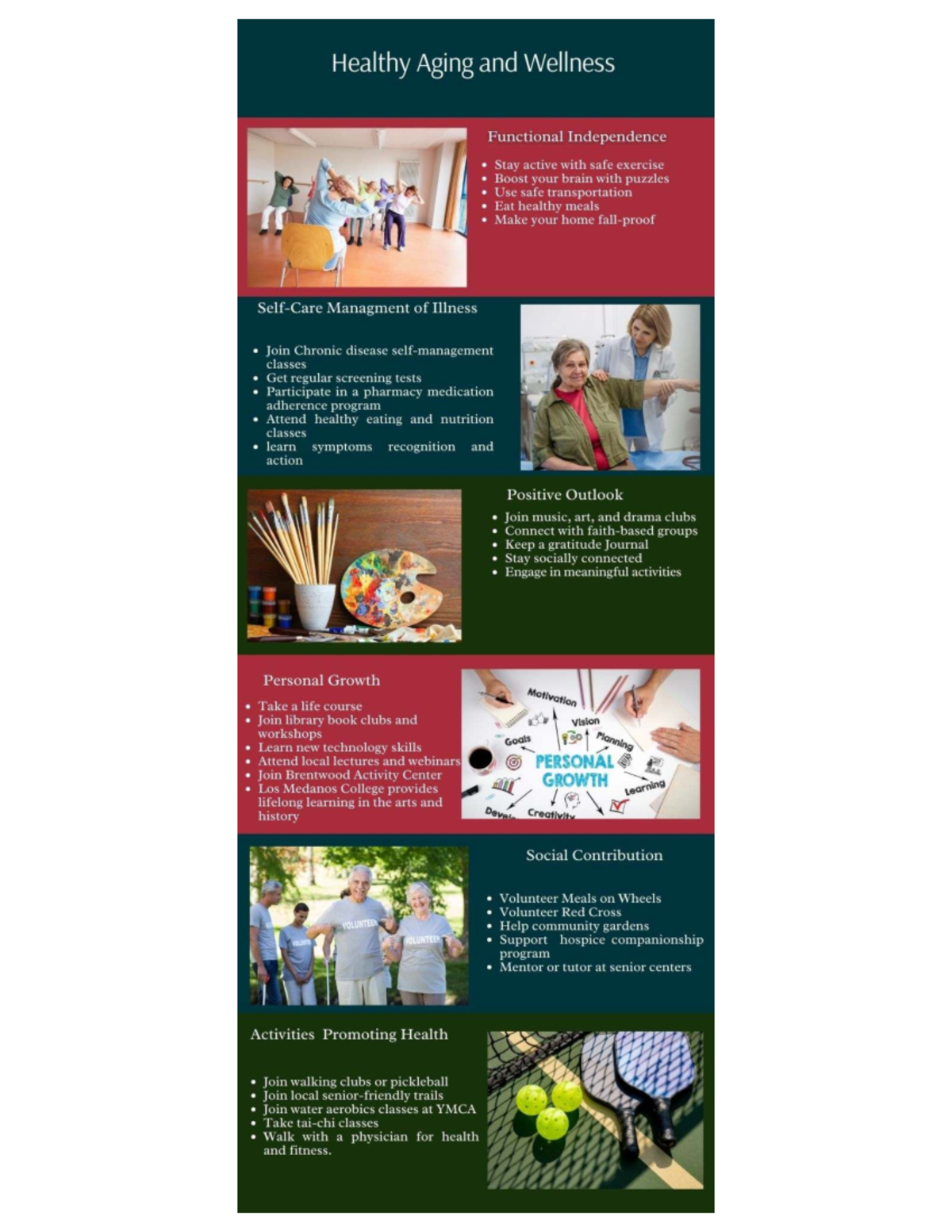 Healthy Aging & Wellness Infographic: Tips for Functional Independence ...