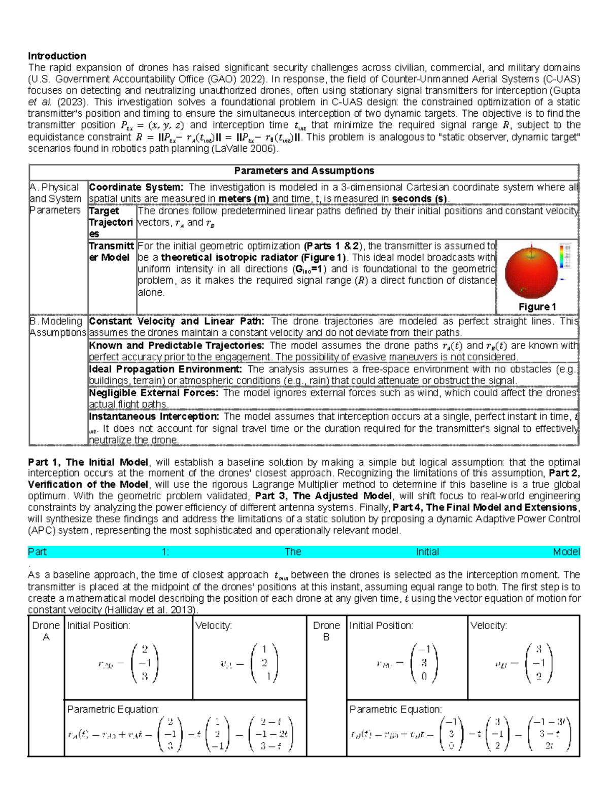 SACE International Mathematical Investigation: Drone Interception ...