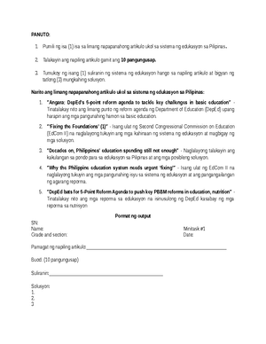 Recollection-form-JHS - Name: Grade/Section: Date of Recollection ...