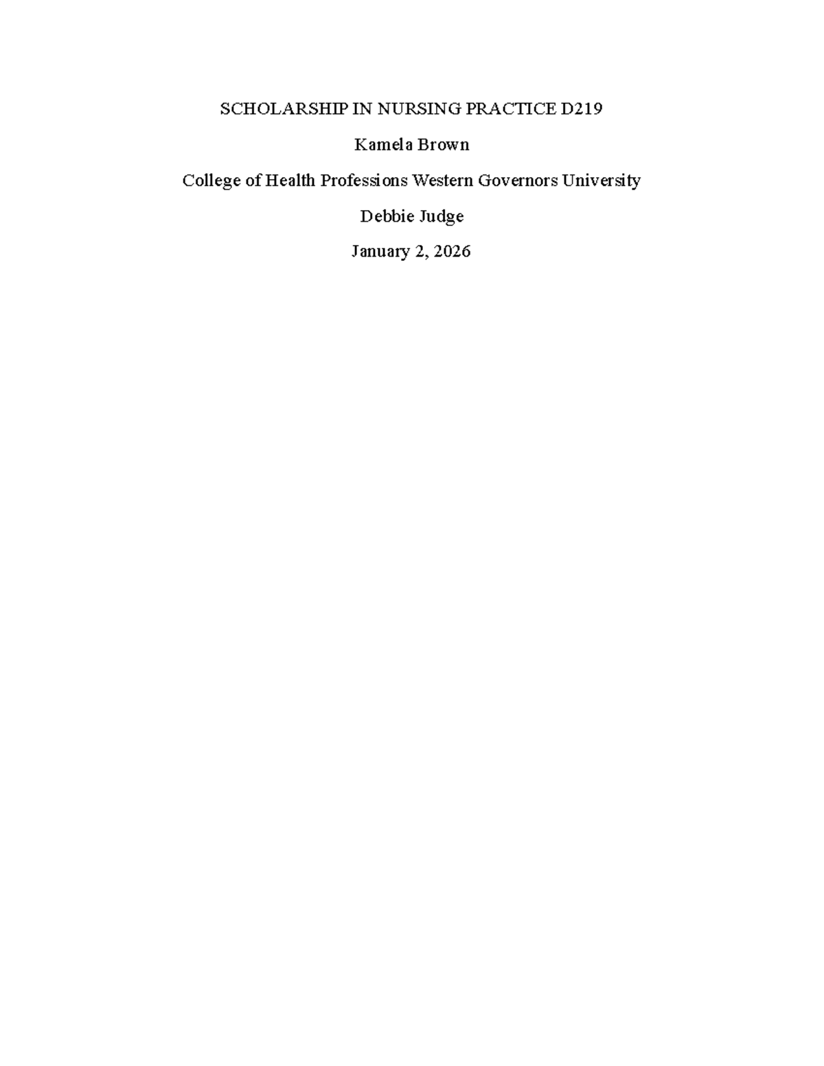 D219 Evidence-Based Practice on Diabetes Management Strategies - Studocu