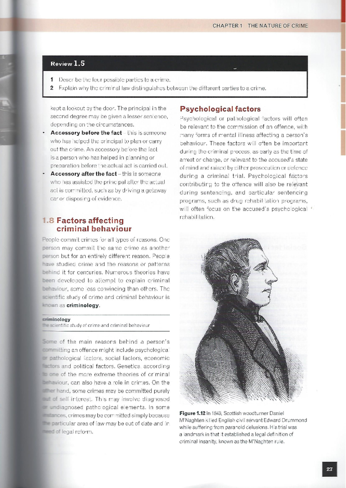 CHAPTER 1: THE NATURE OF CRIME - Factors Influencing Criminal Behavior ...