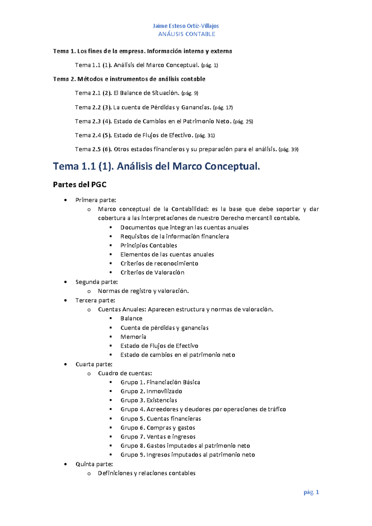Temas 1-6 en Análisis Contable: Fundamentos y Estados Financieros - Studocu