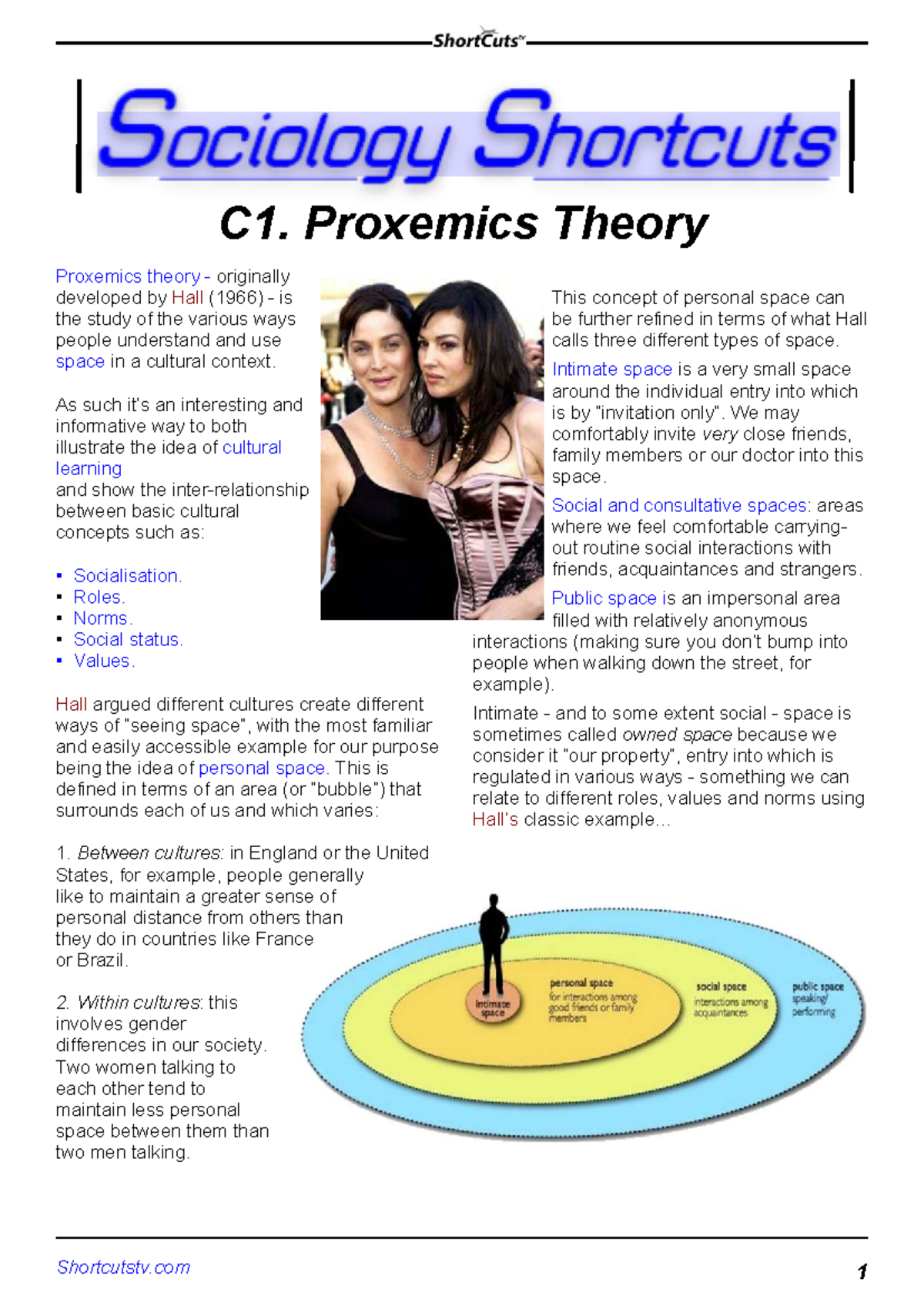 C1. Proxemics Theory: Understanding Cultural Space Dynamics - Studocu