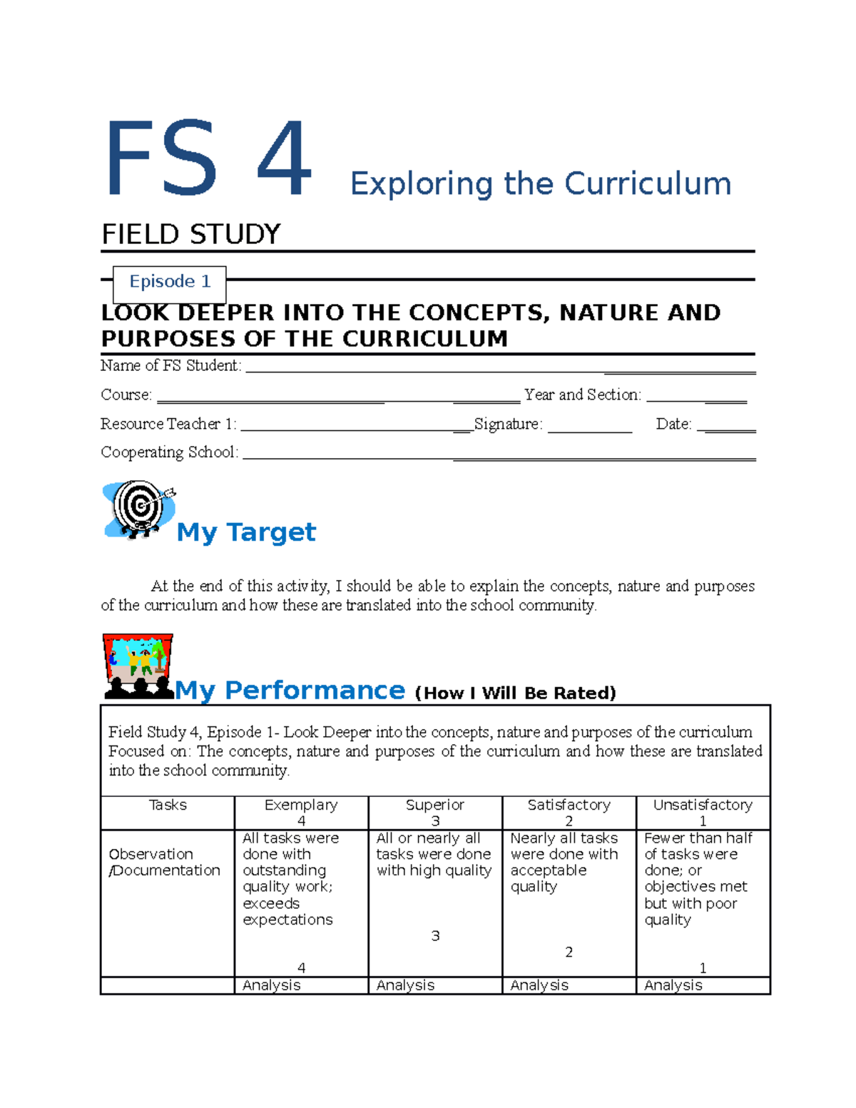 FS 4 Final Exam: Deep Dive into Curriculum Concepts and Purposes - Studocu