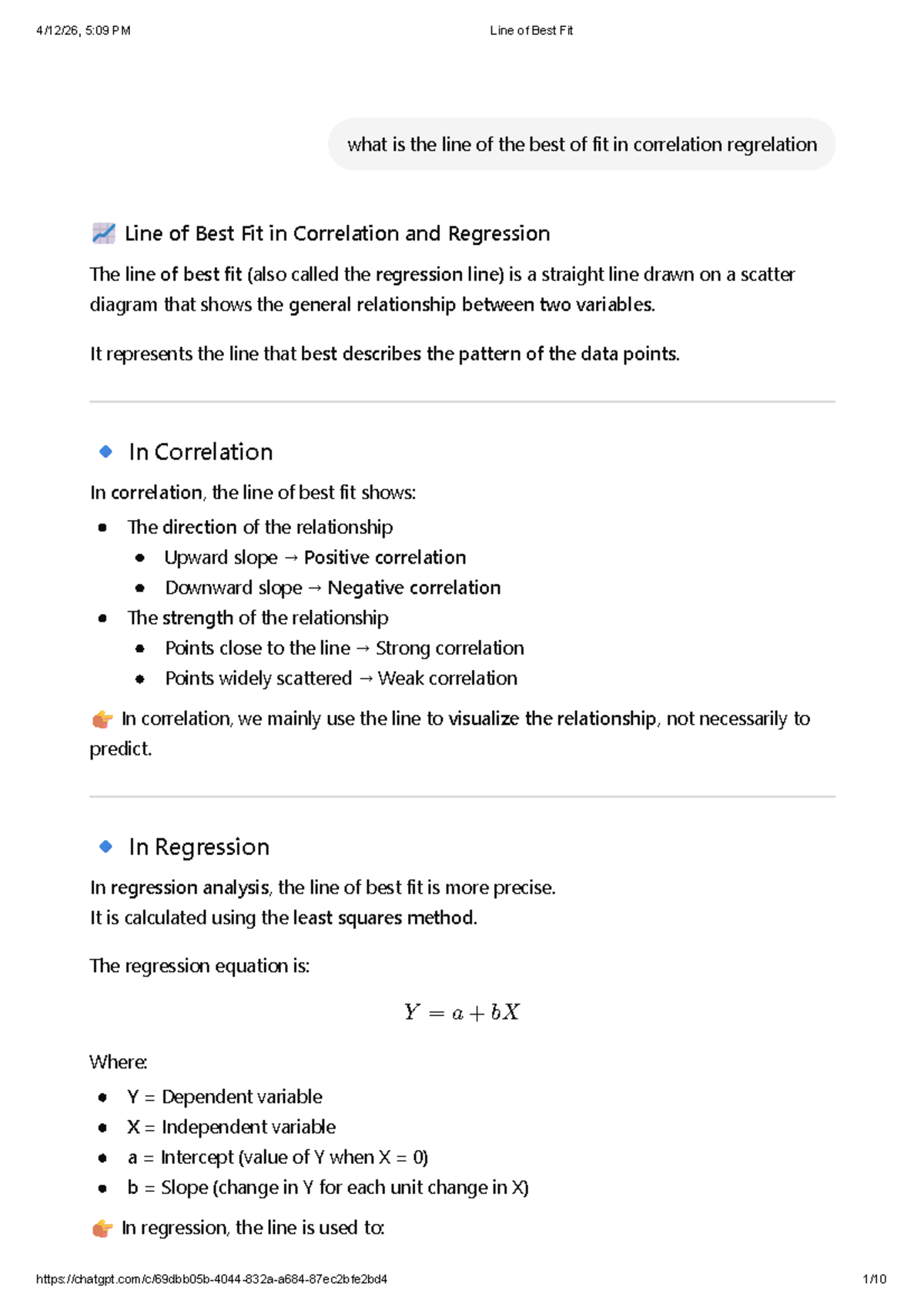 Line of Best Fit Analysis - ACCA/ICAM Approach (30 Marks) - Studocu