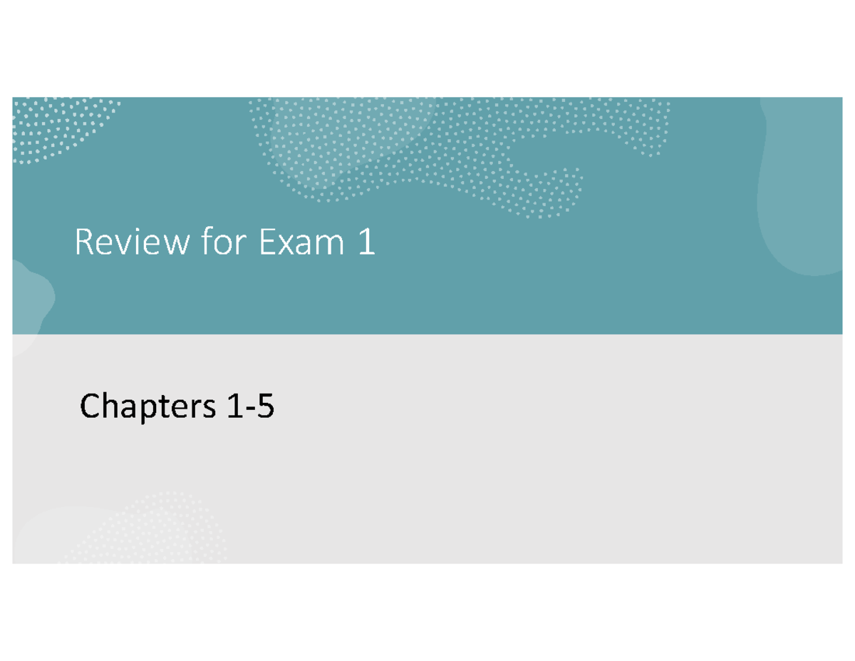 Exam 1 Review for Bio 101 S25: Key Concepts & Practice Questions - Studocu