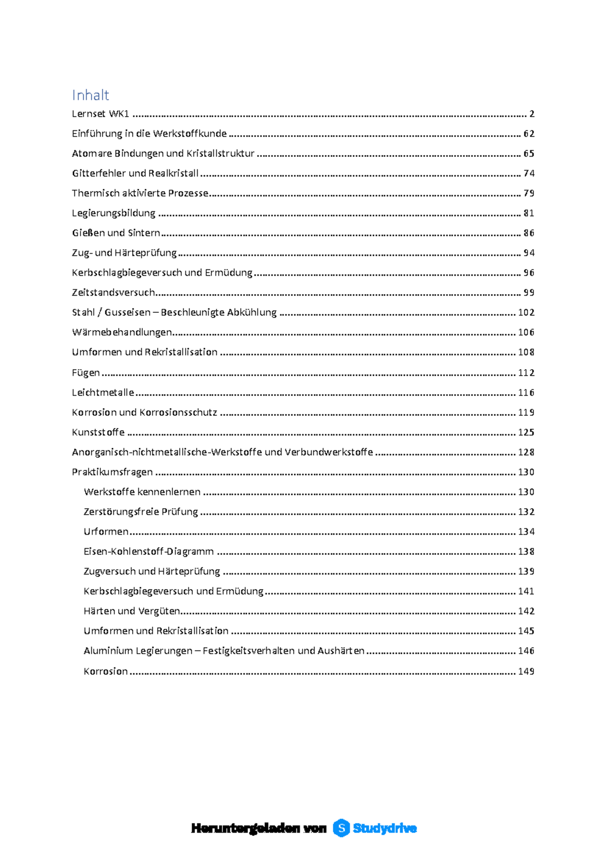 Werkstoffkunde Fragenkatalog für WK1 - Prüfmethoden & Grundlagen - Document Preview