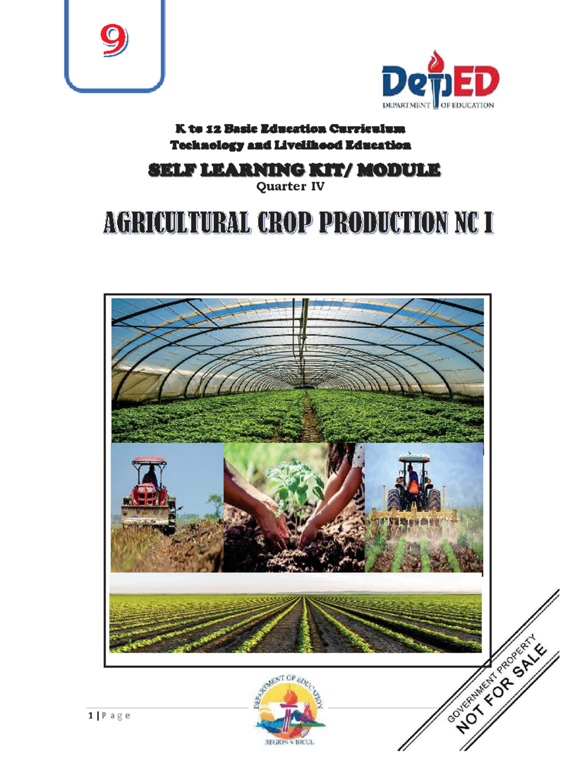 Grade 9 TLE Q4: Agricultural Crop Production Module - Studocu